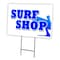Signmission Surf Shop Yard Sign & Stake outdoor plastic coroplast window, C-1824 Surf Shop C-1824 Surf Shop - alternate 1